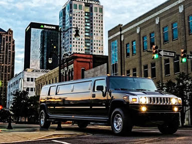 Black Hummer H2 Limousine